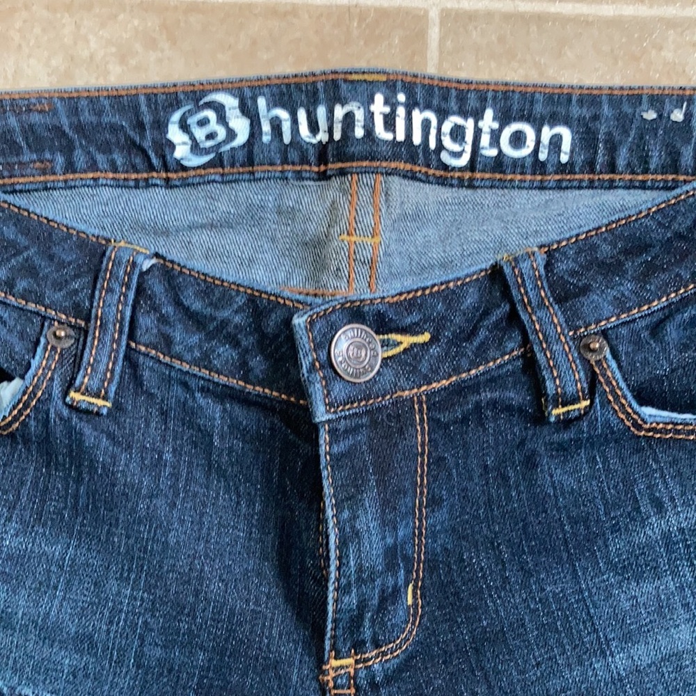 Huntington Juniors Flare Blue Jeans - Size 7 Reg - Picture 3 of 8